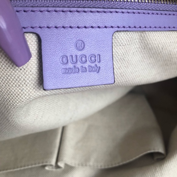 Gucci tote bag- lilac Diamanté Authentic - Picture 6 of 11